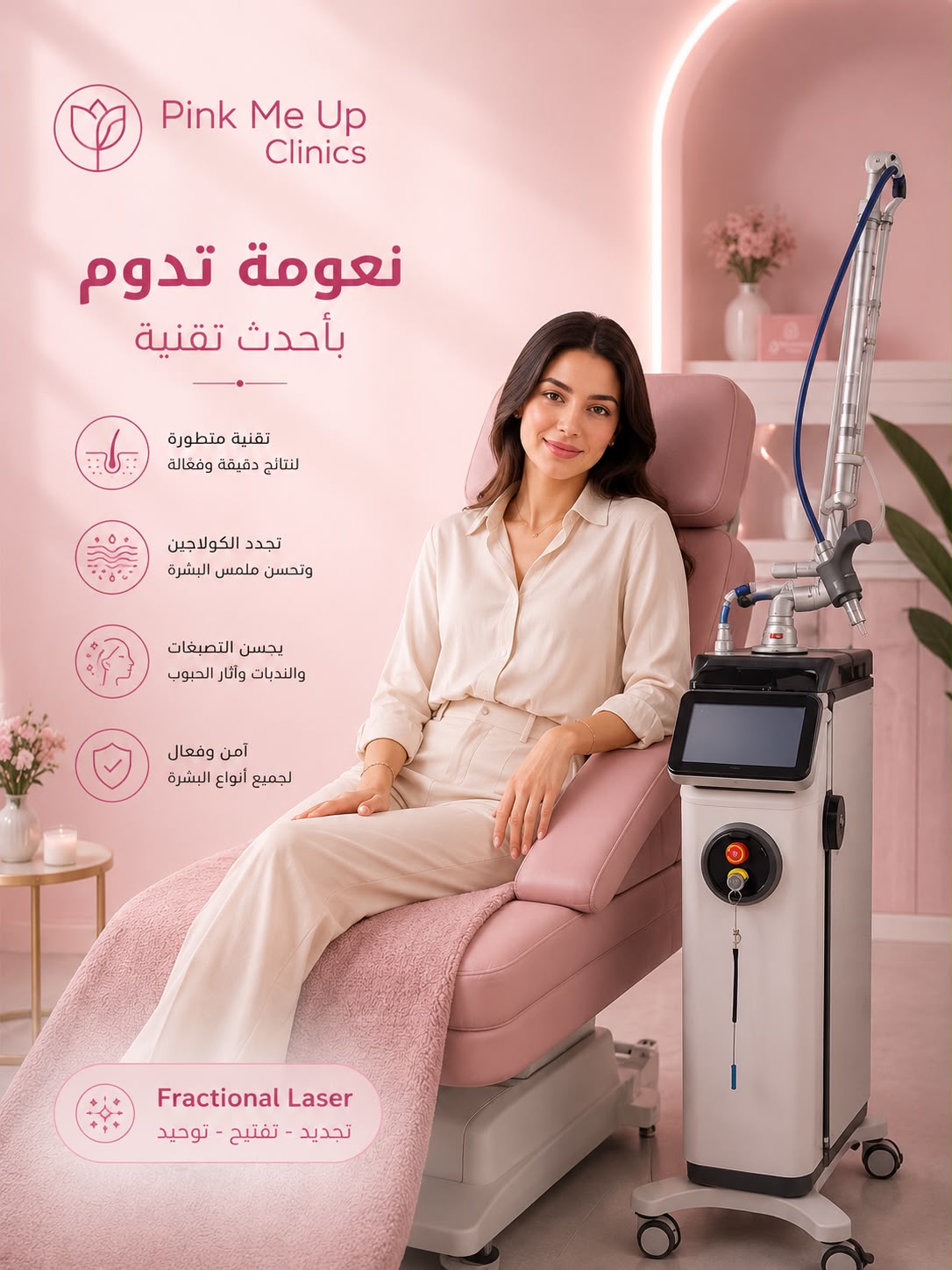 Acne Scars & Large Pores Holding You Back? Discover the Power of Fractional Laser at Pink Me Up Clinics